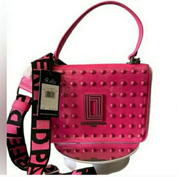 Karl Lagerfeld Paris Simone Raspberry Crossbody bag - Picture 6 of 7